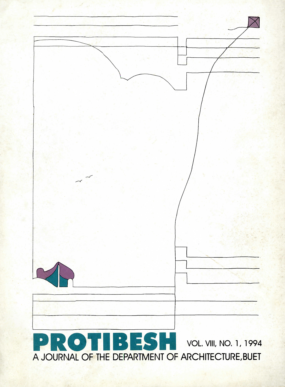 Cover image of Protibesh Vol-08 No-01 1994 - Journal of the Department of Architecture, BUET